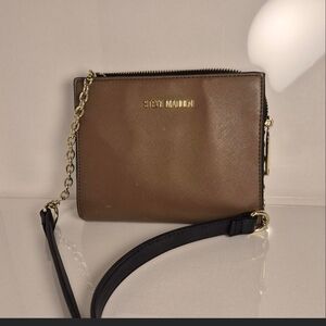 Steve Madden Tan and Black Wristlet